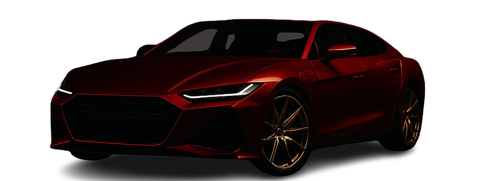 Luxuriöses rotes Sportauto